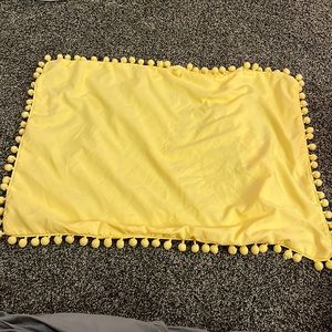 Yellow pillow cover